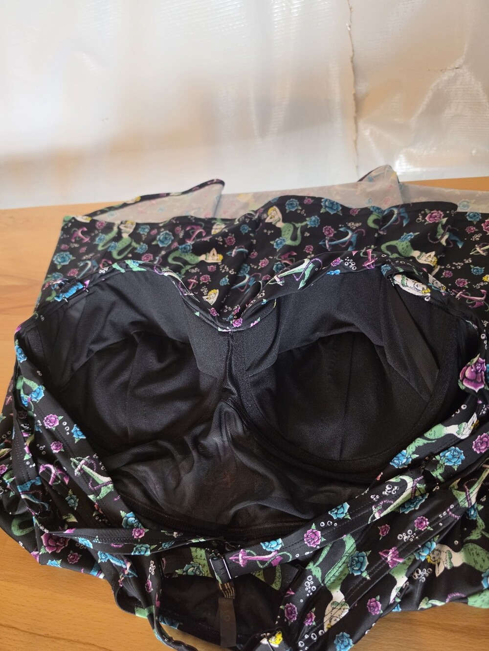 Torrid Mermaid Tie Skater Swim Dress 4X/26 Black Nautical Pin Up Retro - Picture 6 of 14
